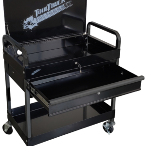 ToolTruck Black Diagnostic Cart with Locking Lid & Drawer